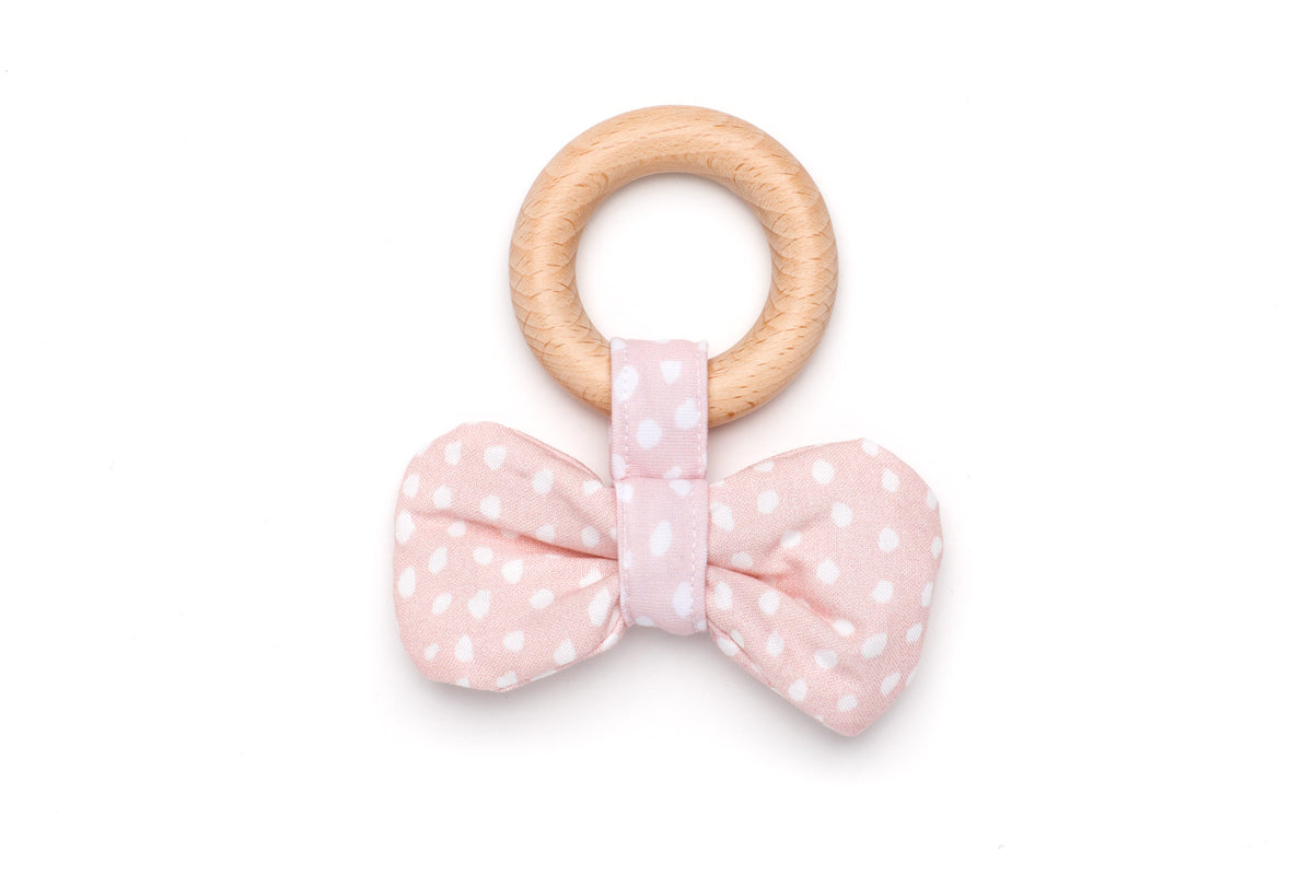 Bow Teething Rattle – Clover and Lola